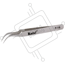 Пинцет Kaisi T-15 изогнутый