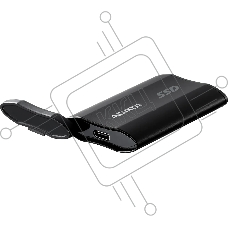 Внешний накопитель SSD ADATA 2Tb SD810 USB Type-C (2000/2000 Mb/s) metal case black (SD810-2000G-CBK)