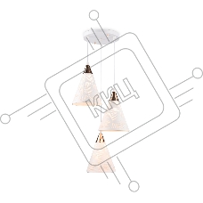 Светильник Ambrella light TR8433/3 WH/FGD белый/золото E27/3 max 40W D360*800