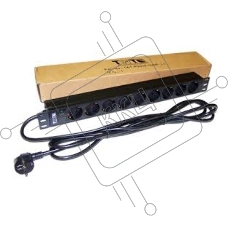 Управляемый блок распределения питания Lanmaster TWT-PDU19-16A9P-3.0 верт.размещ. 8xC13C13 базовые 10A C14