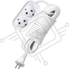 Удлинитель 2х10м без заземл. 10А IP20 Е-202 АБС-пл. ПВС 2х0.75 UNIVersal 9634265