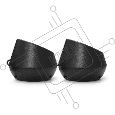 Акустическая система 2.0 ExeGate EX287060RUS Disco 130 (питание USB, 2х3Вт (6 Вт RMS), 100-20000Гц, черный/оранжевый)