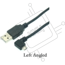 Кабель USB  Type A на Micro USB угол влево 1 м