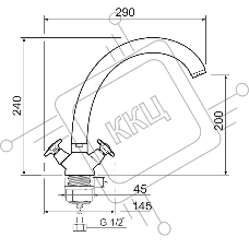 Смеситель для кухни SL115-273F