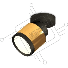 Светильник Ambrella Light XM8121001 PYG/SBK/PBK золото желтое полированное/черный песок/черный полированный GX53