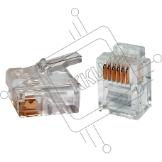 Вилка RJ-11 6p4c (100шт. в комплекте)