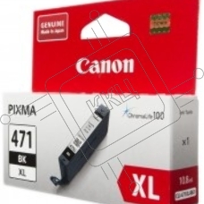 Картридж струйный Canon CLI-471BK XL (0346C001) черный, повышенной емкости, до 895 стр, 11 мл., для PIXMA MG5740/MG6840/MG7740/ TS5040/TS6040/TS8040/TS9040