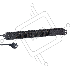 Блок розеток горизонтальный ExeGate ServerPro PDU-19H603 Al-6S-EU2.5, 19