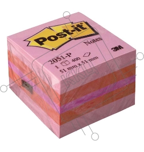 Миникуб 3M Post-it 2051-P Розовый 51*51мм 400л