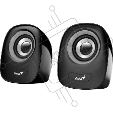 Колонки, PC speakers Genius SP-Q160,GRAY,USB, 2.0, Power Output 6W, Sensitivity: 80 Db, 3.5 mm jack., цвет серый