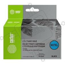 Картридж струйный Cactus CS-T6M19AE №907X черный (56.6 мл) для HP OJP 6950/6960/6970