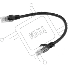 Патч-корд Premier PP6U-0.25M/BK 10000Гбит/с UTP 4 пары cat.6 CCA molded 0.25м черный RJ-45 (m)-RJ-45 (m)