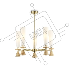 Люстра Ambrella light LH75371/5 GD/WH золото/белый G9*5 max 28W D600*675