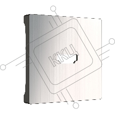 Накладка для розетки HDMI (глянцевый никель)