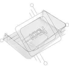 Панель ящика для фруктов и овощей холодильников Indesit, Ariston, Whirlpool C00283168