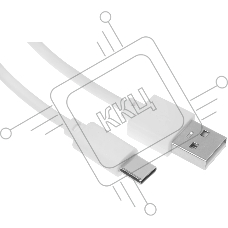 Кабель USB (m)-USB Type-C (m) 1.8м белый
