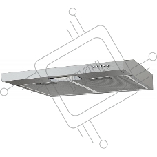 Вытяжка Krona JESSICA slim 500 inox push button  кухонная
