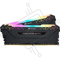 Оперативная память Corsair Vengeance RGB Pro SL, DDR4, 32GB (2x16GB), 3200 MHz, CL16, с радиатором, ARGB, черный
