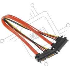 Кабель-удлинитель SATA Cablexpert CC-SATAMF-715-30CM, Sata 7+15pin, 30 см, пакет
