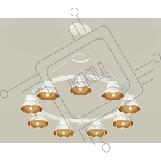 Светильник Ambrella light XR92031702/9 SWH/PYG/CL белый песок/золото желтое полированное/прозрачный GX53 (A9203, C9241, N8144)