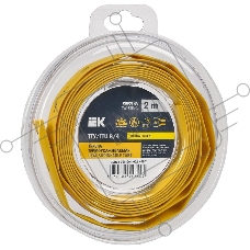 Трубка термоусадочная ТТУ нг-LS 8/4 желт. (уп.2м) IEK UDR12-008-004-002-K05-T
