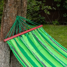 Гамак 200х100 см, с деревянными планками, Camping  Palisad