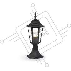 Светильник Ambrella light ST2023 BK/CL черный/прозрачный IP54 E27 max 40W D150*400
