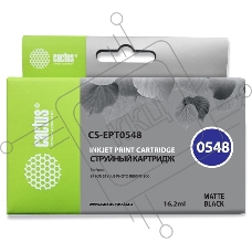 Картридж струйный Cactus CS-EPT0548 черный матовый (16,2 мл) для Epson Stylus Photo R800/ R1800