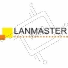 Адаптер проходной Lanmaster LAN-2LCS/NF-AM-OM3 LC duplex OM3 синий