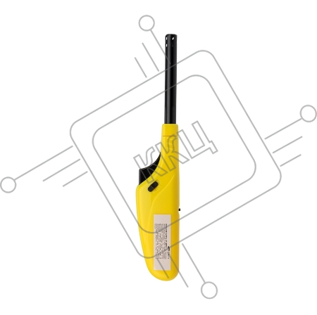 Бытовая газовая пьезозажигалка с классическим пламенем многоразовая (1 шт.) желтая СК-306 СОКОЛ