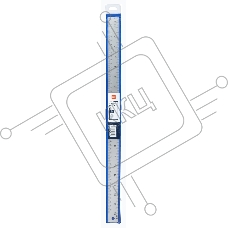 Линейка Deli Essential Metal 8464, сталь нержавеющая, длина 50 см, ассорти