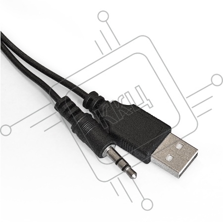 Акустическая система 2.0 ExeGate EX287057RUS Disco 140 Black (питание USB, 2х3Вт (6Вт RMS), 100-20000Гц, черный)