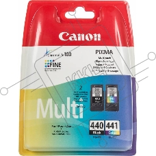 Картридж струйный Canon PG-440/CL-441 5219B005 черный/трехцветный x2уп. для Canon MG2140/MG3140 (180стр.)