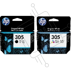 Картридж HP 305 струйный, набор черный и цветной (120/100 стр)