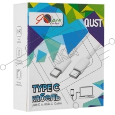 Кабель TypeC---TypeC USB2.0 1.2m, белый, iOpen ACU505-W-1.2M
