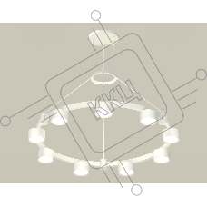 Светильник Ambrella light XR92031800/9 SWH белый песок GX53 (A9203, C9241, N8112)