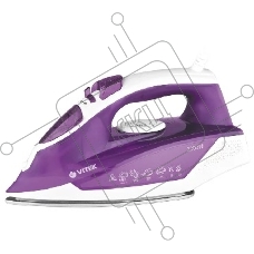 Утюг Vitek VT-8308 VT, 2400Вт, белый/сиреневый