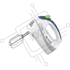 Миксер Centek CT-1104 белый/серый, 280Вт, 5 скоростей+турбо, взбивание/замешивание