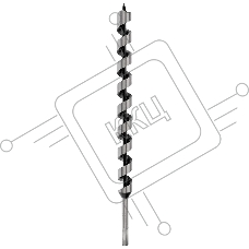 Сверло винтовое по дереву 28х460 мм (шестигранный хвостовик) Kranz