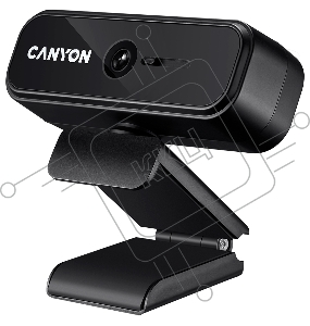 Веб камера CANYON C2 720P HD 1.0Mega fixed focus webcam with USB2.0. connector, 360° rotary view scope, 1.0Mega pixels, built in MIC, Resolution 1280*720(1920*1080 by interpolation), viewing angle 46°, cable length 1.5m, 90*60*55mm, 0.104kg, Black