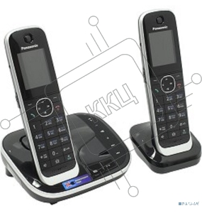 Р/Телефон Dect Panasonic KX-TGJ322RUB черный (труб. в компл.:2шт) автооветчик АОН