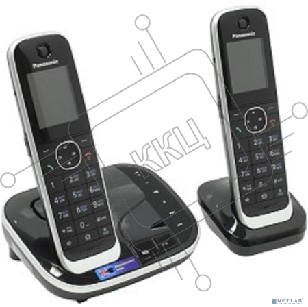 Р/Телефон Dect Panasonic KX-TGJ322RUB черный (труб. в компл.:2шт) автооветчик АОН