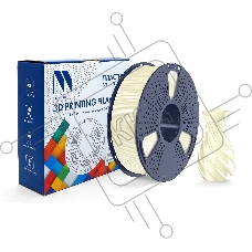 Филамент NVPRINT TPU Silk Cream White для 3D печати диаметр 1.75мм  длина 330 метров  масса 1 кг