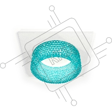 Комплект встраиваемого светильника Ambrella light XC6520043 SWH/BL белый песок/голубой MR16 GU5.3 (C6520, N6153)