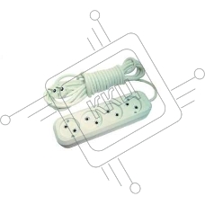 Удлинитель 4х5м без заземл. 10А IP20 Makel MGP144