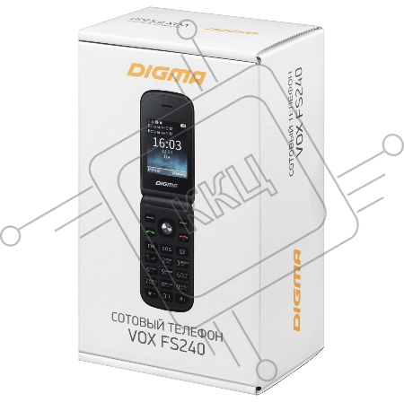 Мобильный телефон Digma VOX FS240 32Mb черный моноблок 2.44