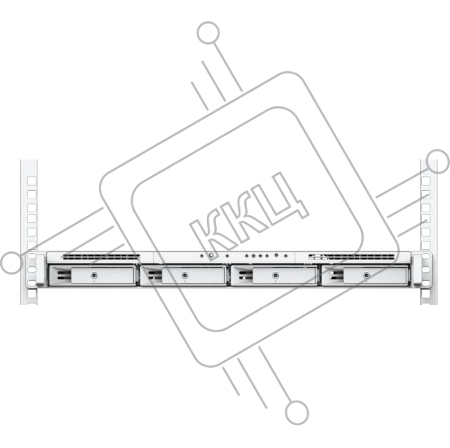 Дисковые массивы Synology Mount Kits RKM114 Комплект 1U фиксированных направляющих для установки устройств Synology в стойку 19