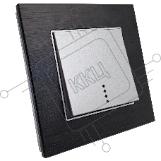 Ovivo Рамка 1-местн. ПРАЙМ ЭЛЕМЕНТС АЛЮМИНИЙ (PRIME ELEMENTS ALUMINIUM) черный/серебро, 403-500020-096