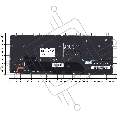 Клавиатура для ноутбука Dell XPS 12 13 черная с подсветкой