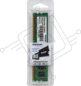 Оперативная память Patriot SL 4Gb DDR3 1333MHz DIMM PSD34G133381 RTL 1*4GB PC3-10600 CL9 240-pin 1.5В